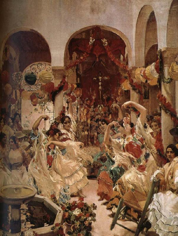Joaquin Sorolla Sevilla Dance china oil painting image